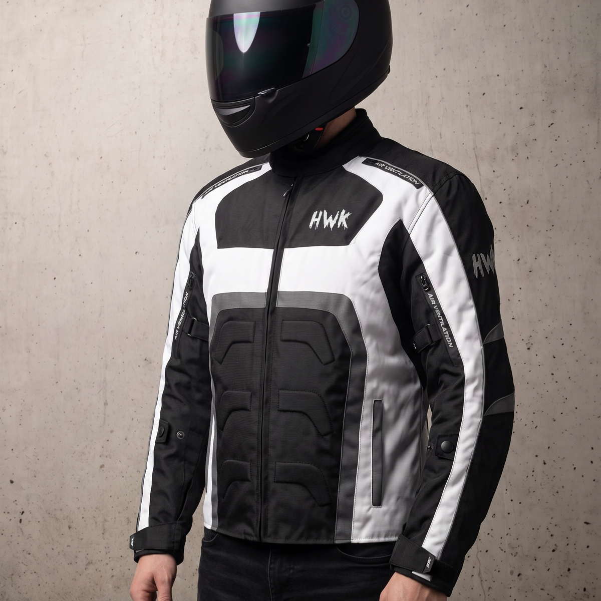 Textile Motorcycle Jacket | CE Armor Riding Jacket | HWK Sports