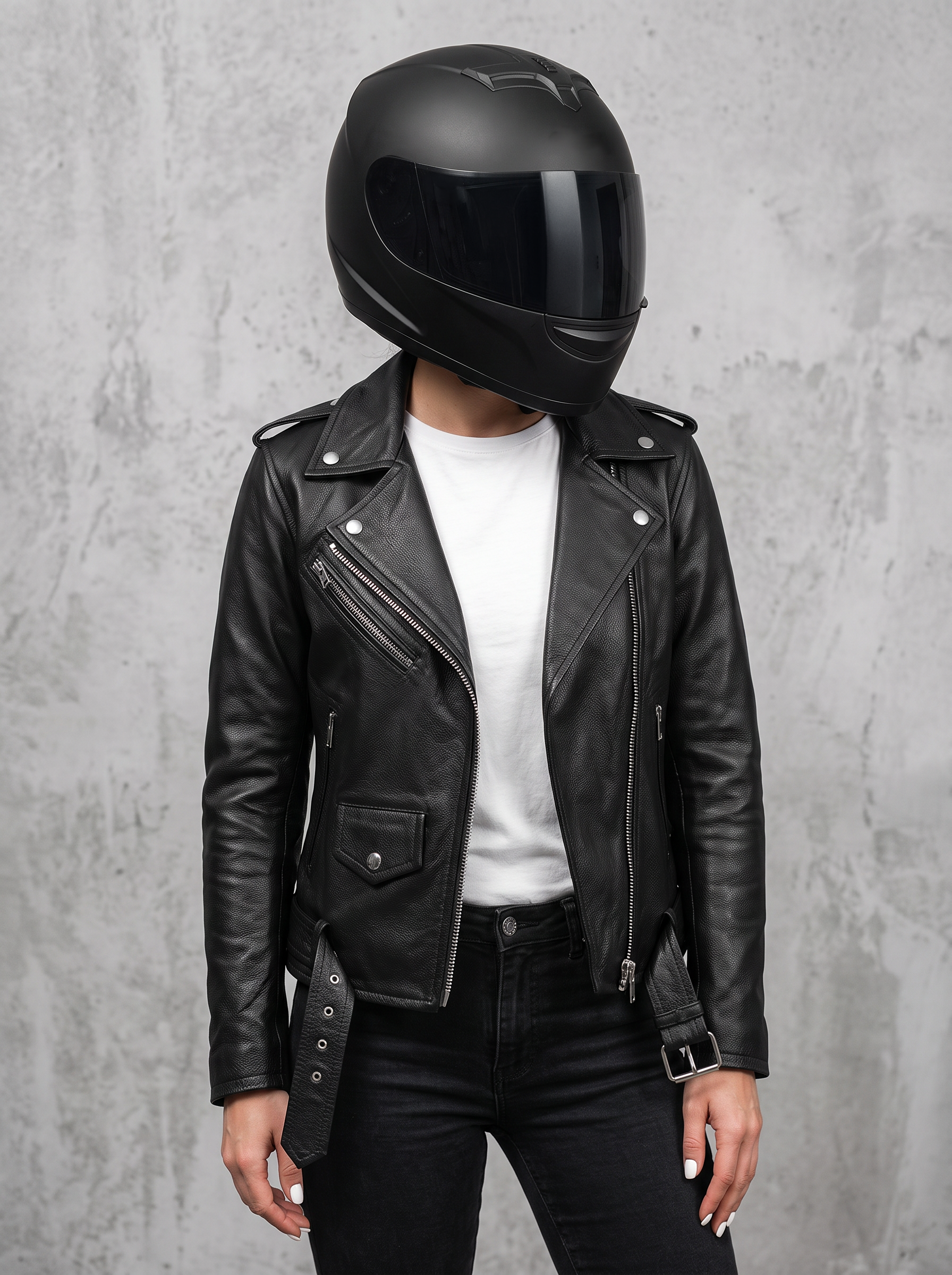 HWK Women’s Leather Brando Jacket