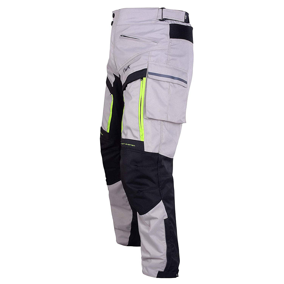 HWK Motorcycle Pants for Men and Women with Water Resistant Cordura Textile  Fabric for Enduro Motocross Motorbike Riding & Impact Armor, Dual Sport Motorcycle  Pants with 40-42 Waist, 32 Inseam 