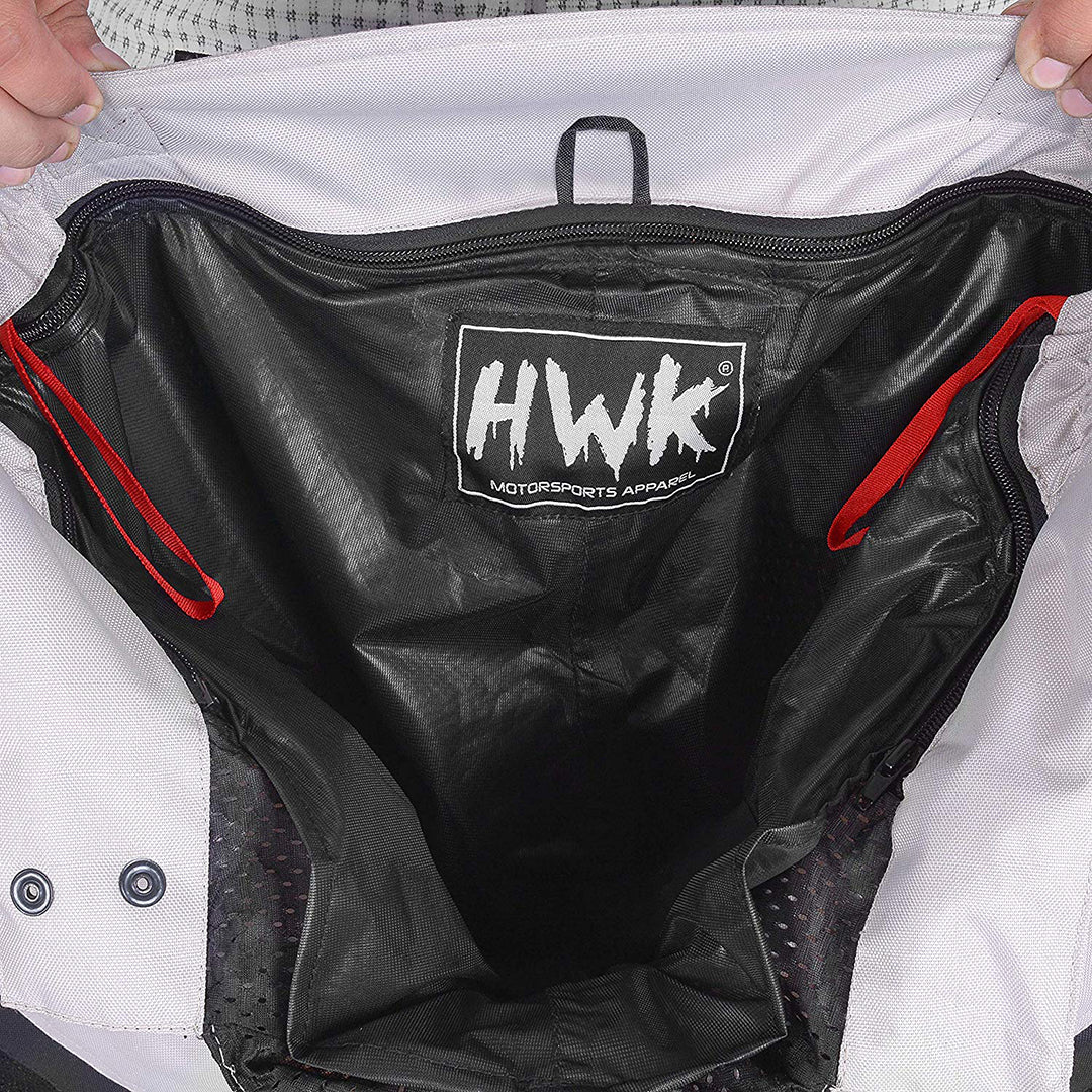 HWK Motorcycle Pants Cargo Pants Work Pants for Men Dirt Bike Adventure Dualsport Racing Riding Rain Waterproof Pant Hi-Vis 4-Season Armored All-Purpo